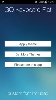 GO Keyboard Flat Theme android App screenshot 0